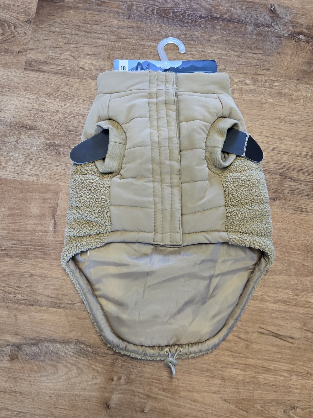 New! 18in Canada Pooch Tan Cool Factor Puffer Jacket  Dog Puppy